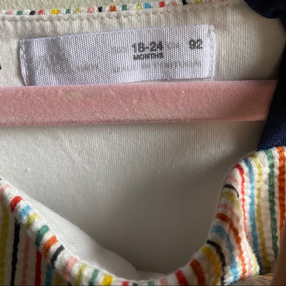 Zara pinafore multicolored striped dress - Picture 5 of 5